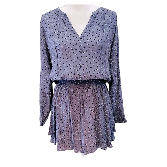 Rails Jasmine Midnight Stars Dress Medium Gray Black - Picture 1 of 10